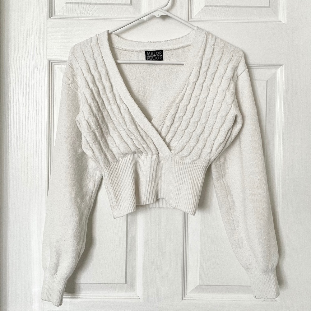 Knit cropped sweater